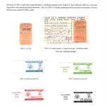 [P57] 1966-1969 California and Colorado Stamps