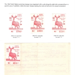 [P61] 1966 North Dakota Mule Deer Stamps