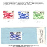 [P105] 1970-1971 Michigan Fishing Stamps