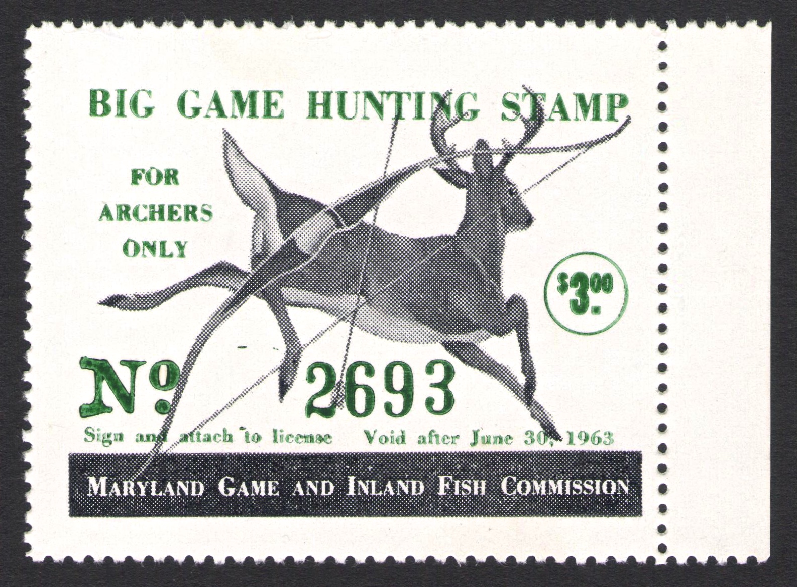 1962-63 Archery Big Game Maryland