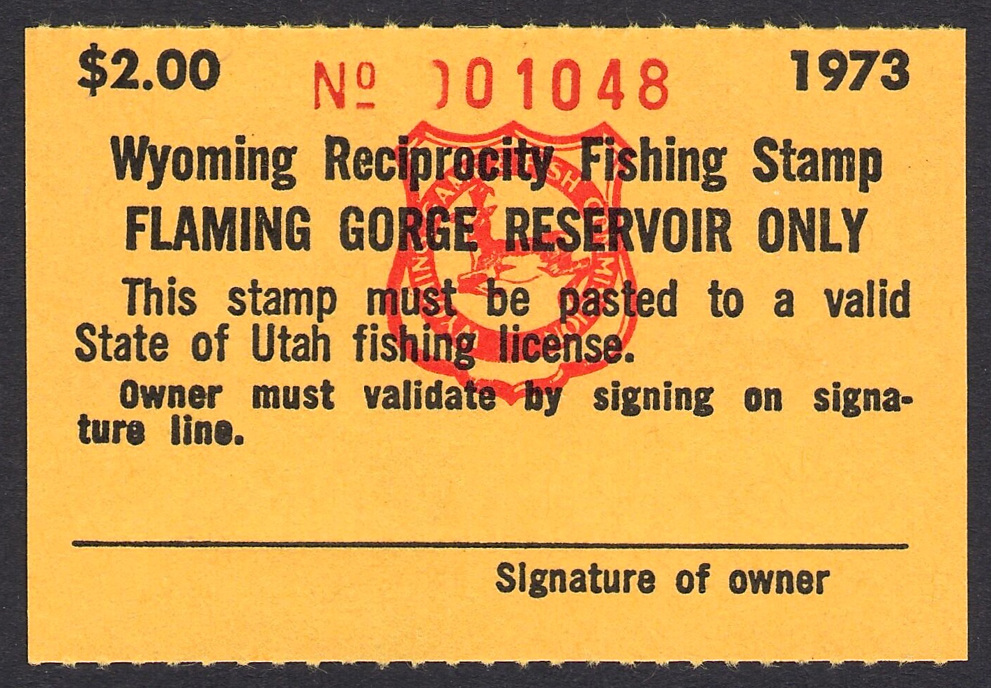 1973 Wyoming Flaming Gorge