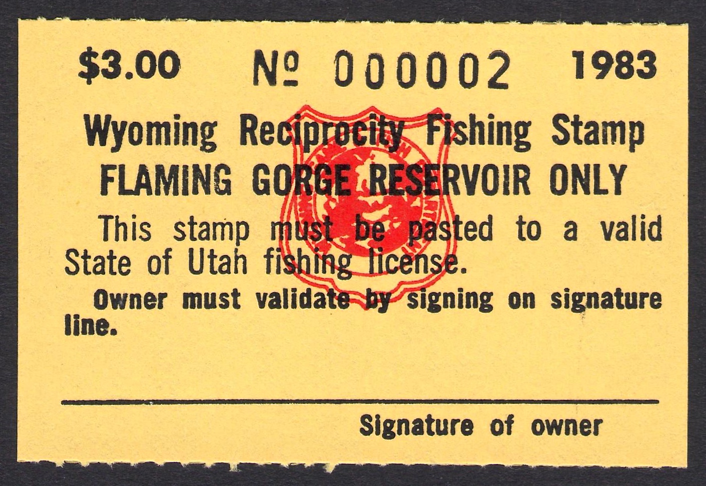 1983 Wyoming Flaming Gorge