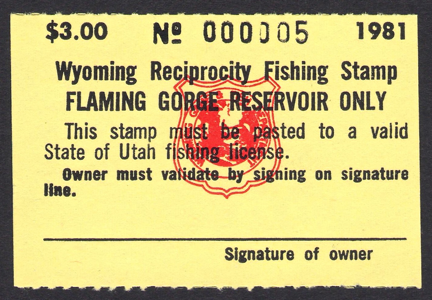 1981 Wyoming Flaming Gorge