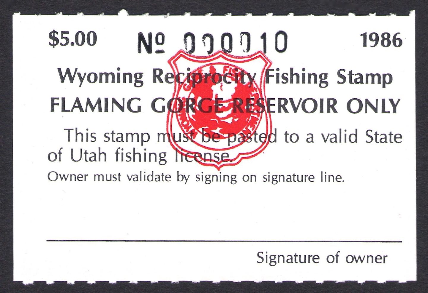 1986 Wyoming Flaming Gorge