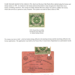 [P91] 1954 Puerto Rico Hunting License and Validation Stamp