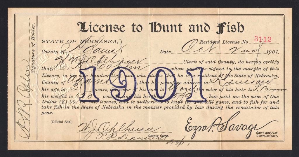 Earliest Hunting & Fishing Licenses Waterfowl Stamps and More