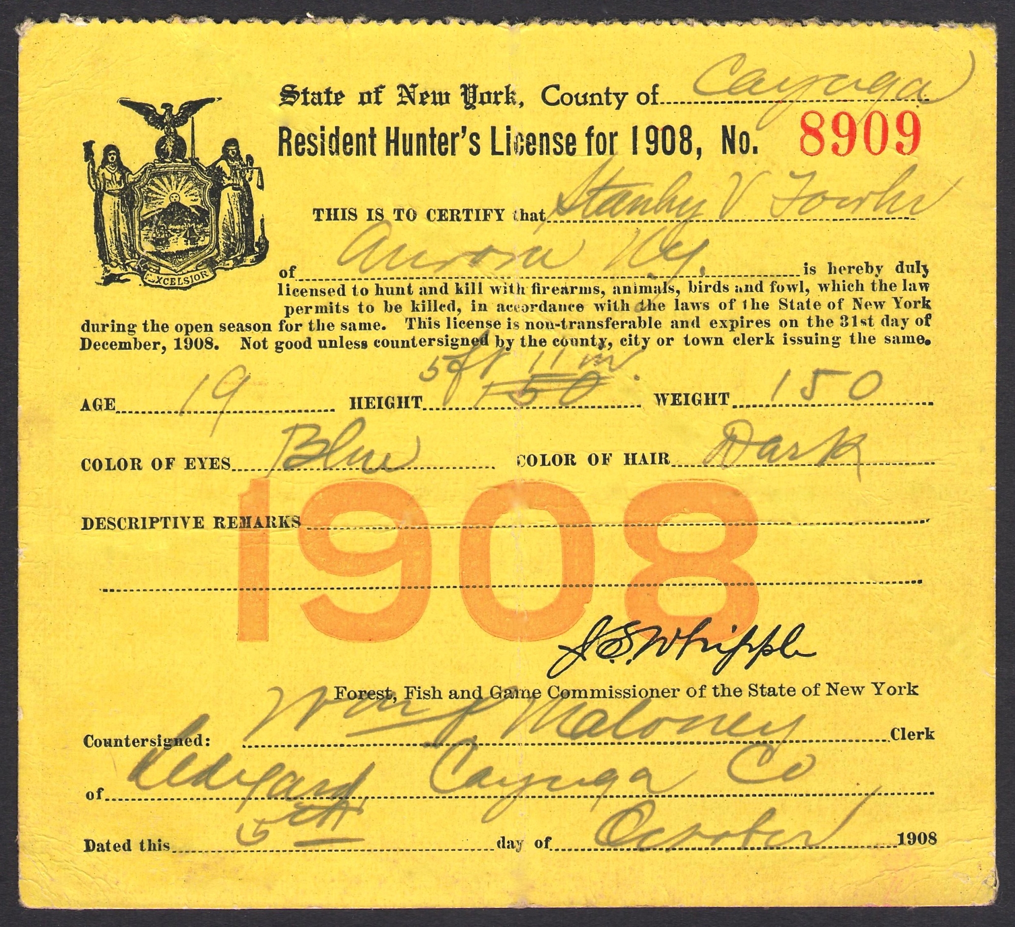 Earliest Hunting & Fishing Licenses - Waterfowl Stamps and ...