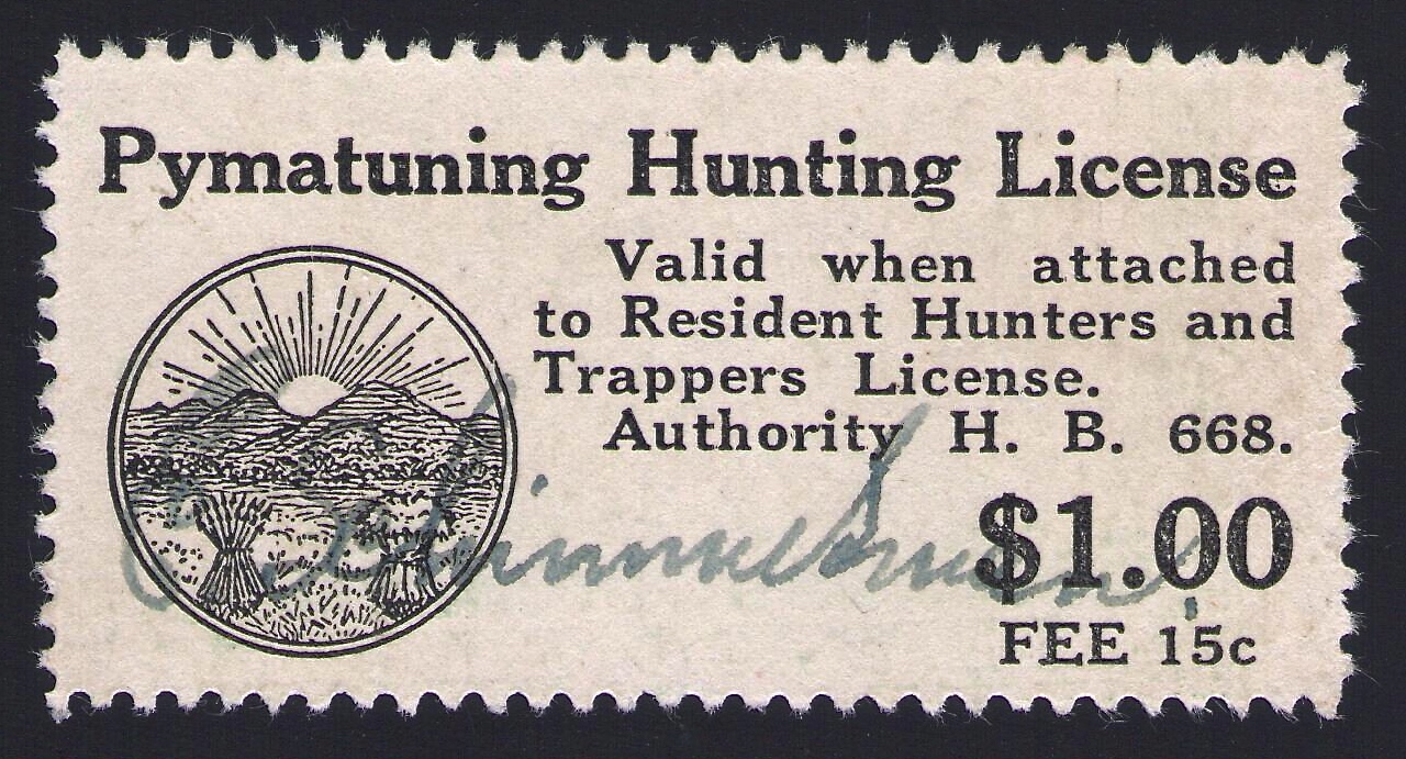 1937 Pymatuning - The First State Waterfowl Stamp