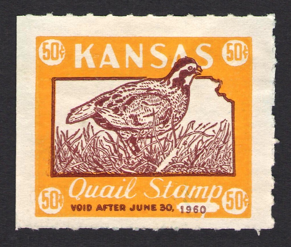 1959-60 Small White Feather Kansas Quail