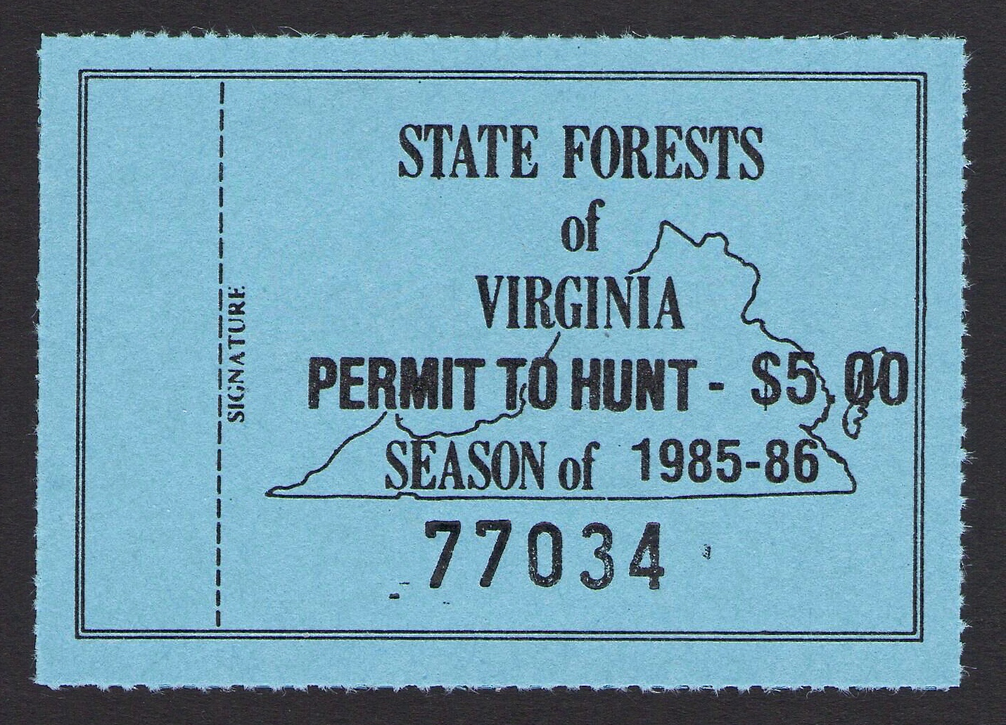 1985-86 Virginia State Forest
