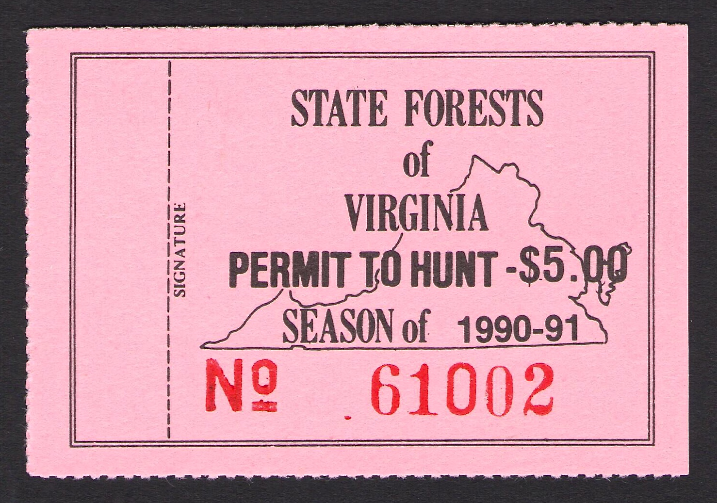 Type I 1990-91 Virginia State Forest