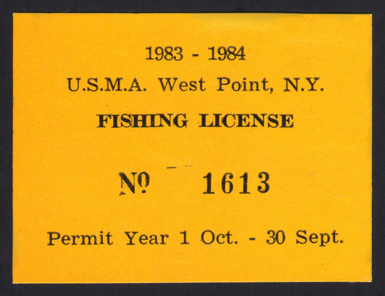 1983-84 West Point Fishing