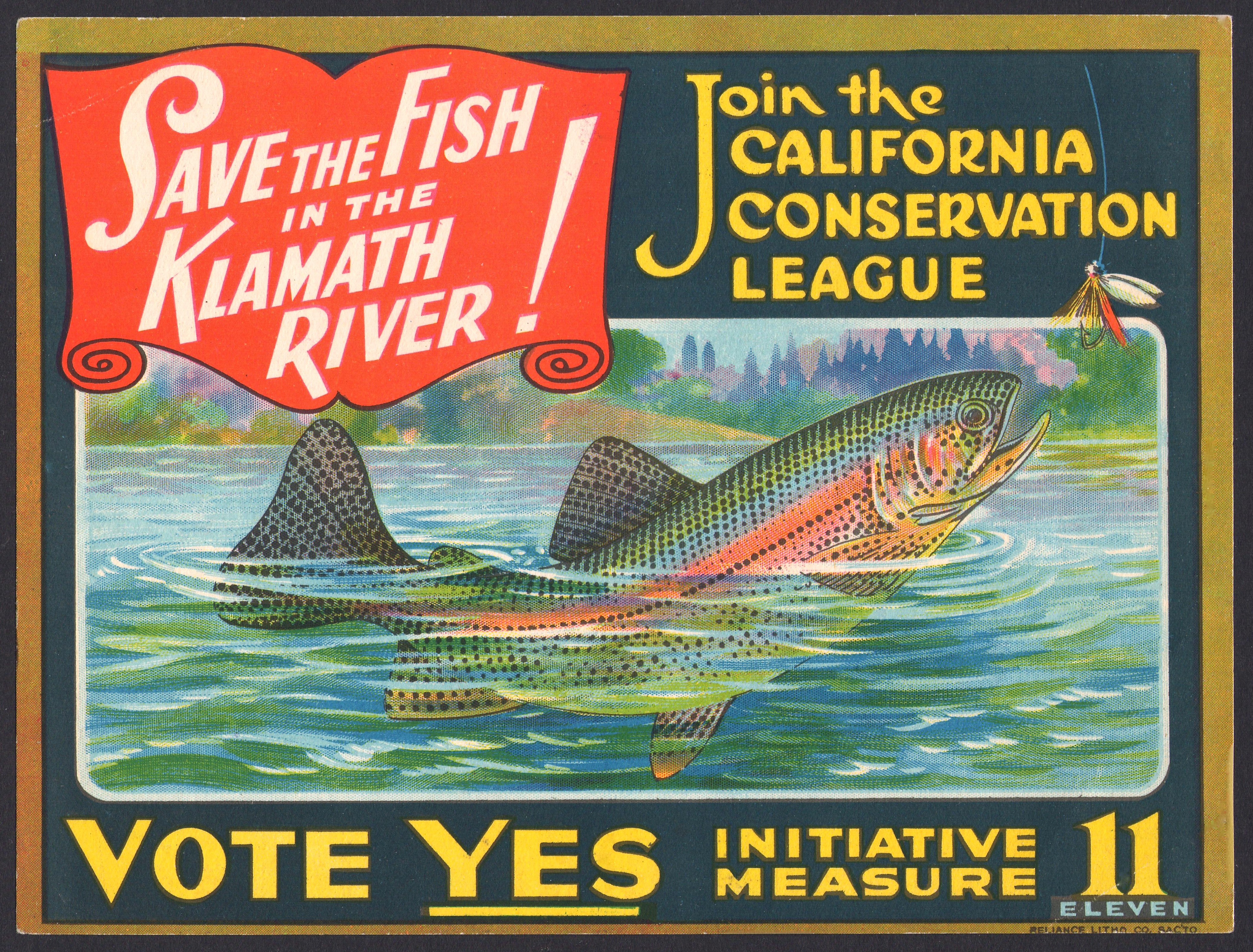 California Conservation League Advertising Label, Circa 1920