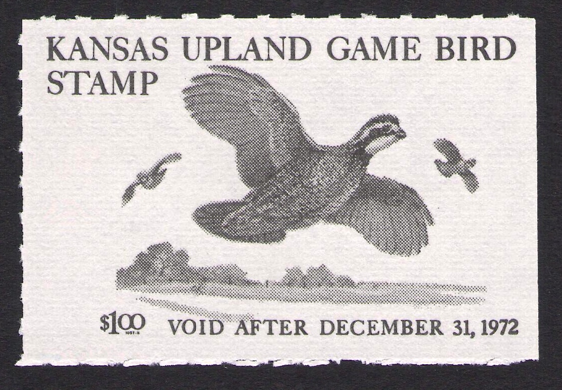 1972 Kansas Upland Game Bird Error - Serial # Missing