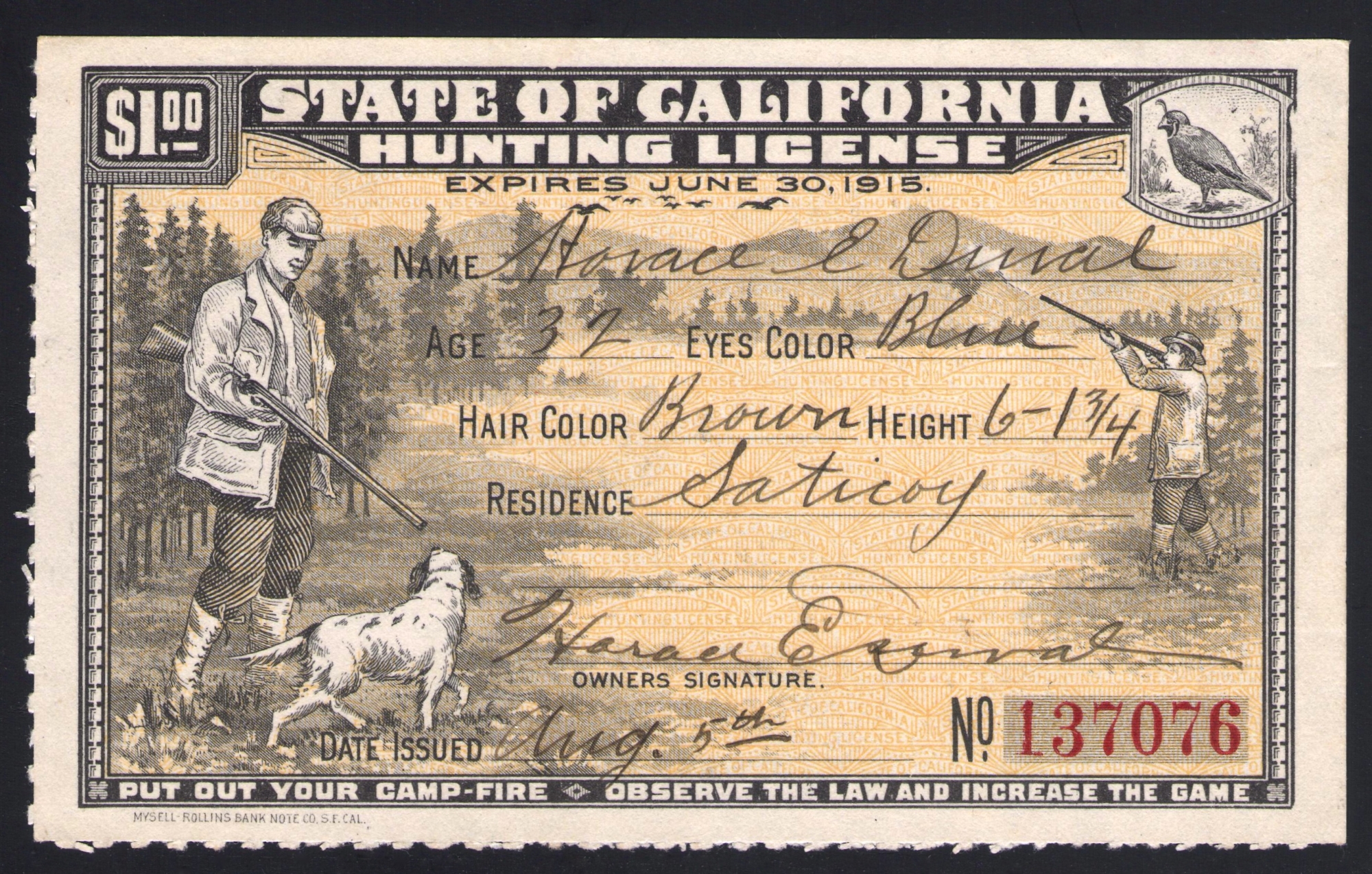 hunting licenses