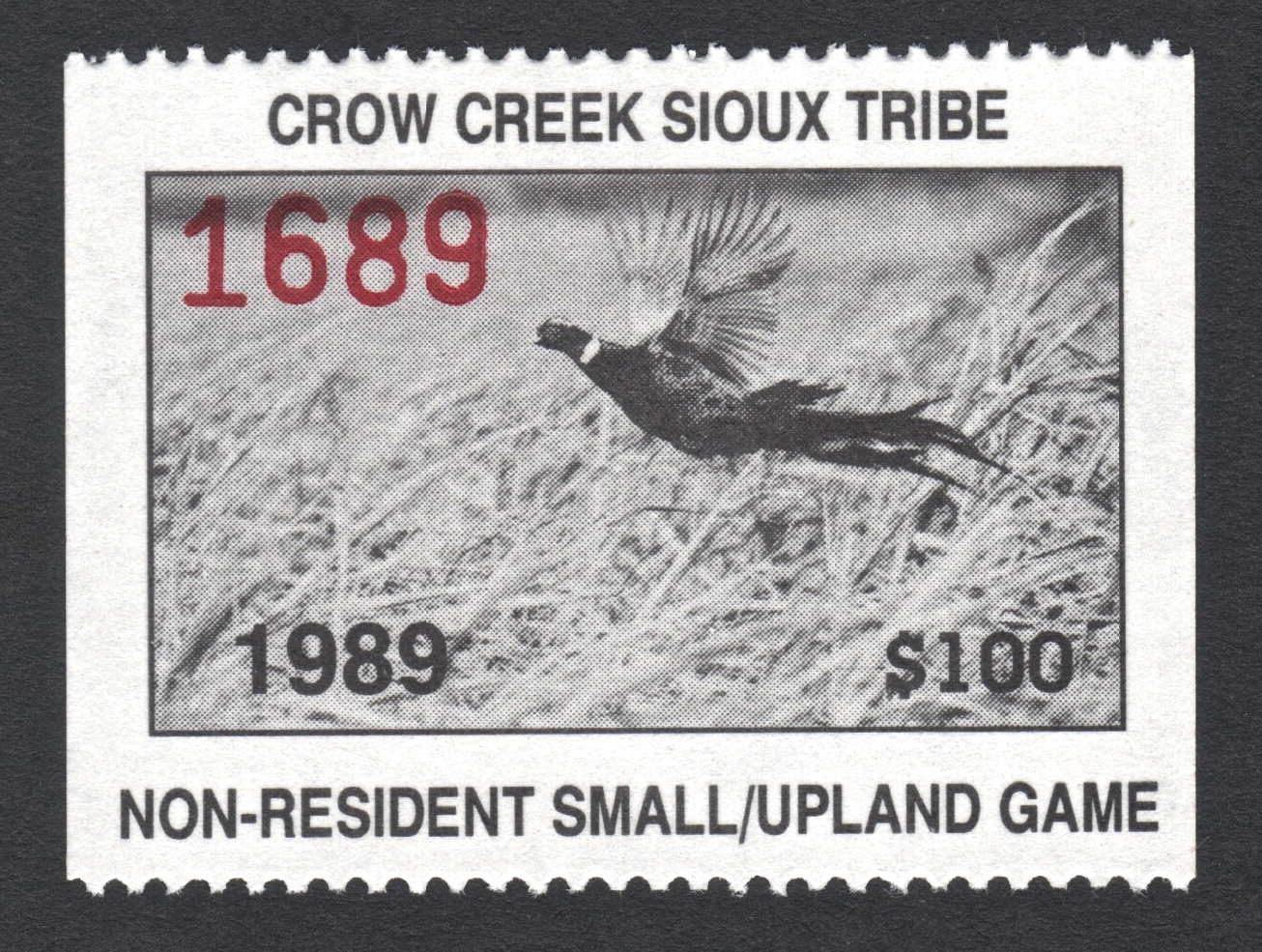 1989 Crow Creek NR Small/Upland Game
