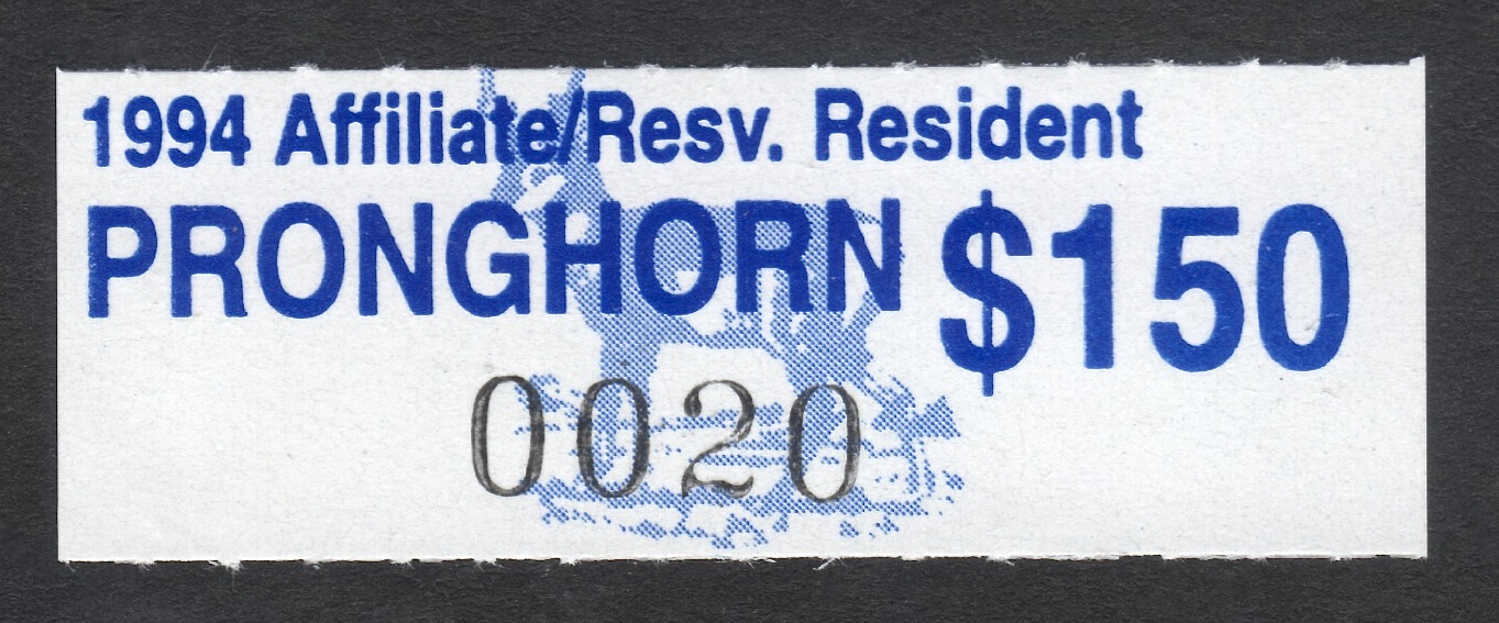 1994 Crow Creek Affiliate/Reservation Pringhorn