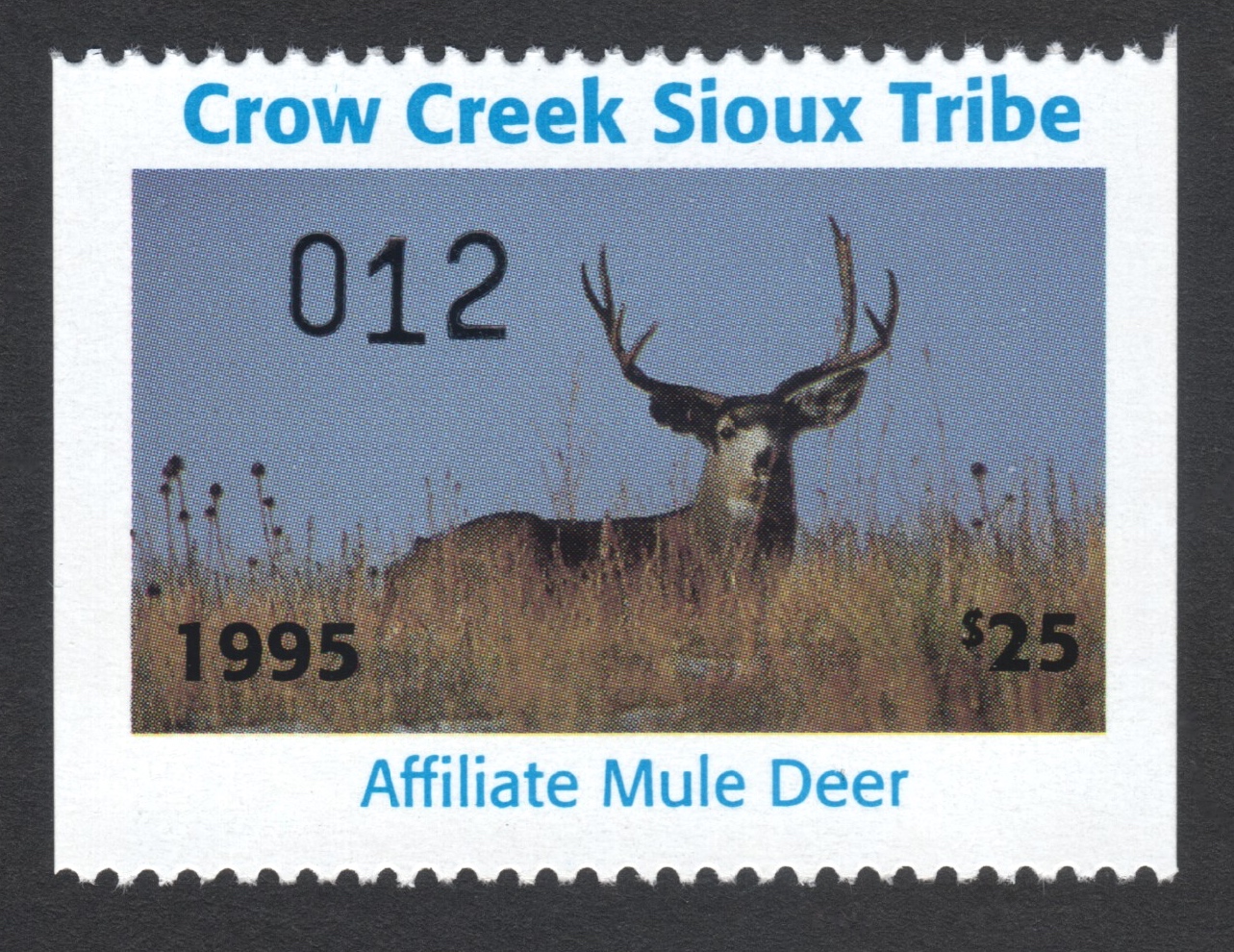 1995 Crow Creek Affiliate Mule Deer