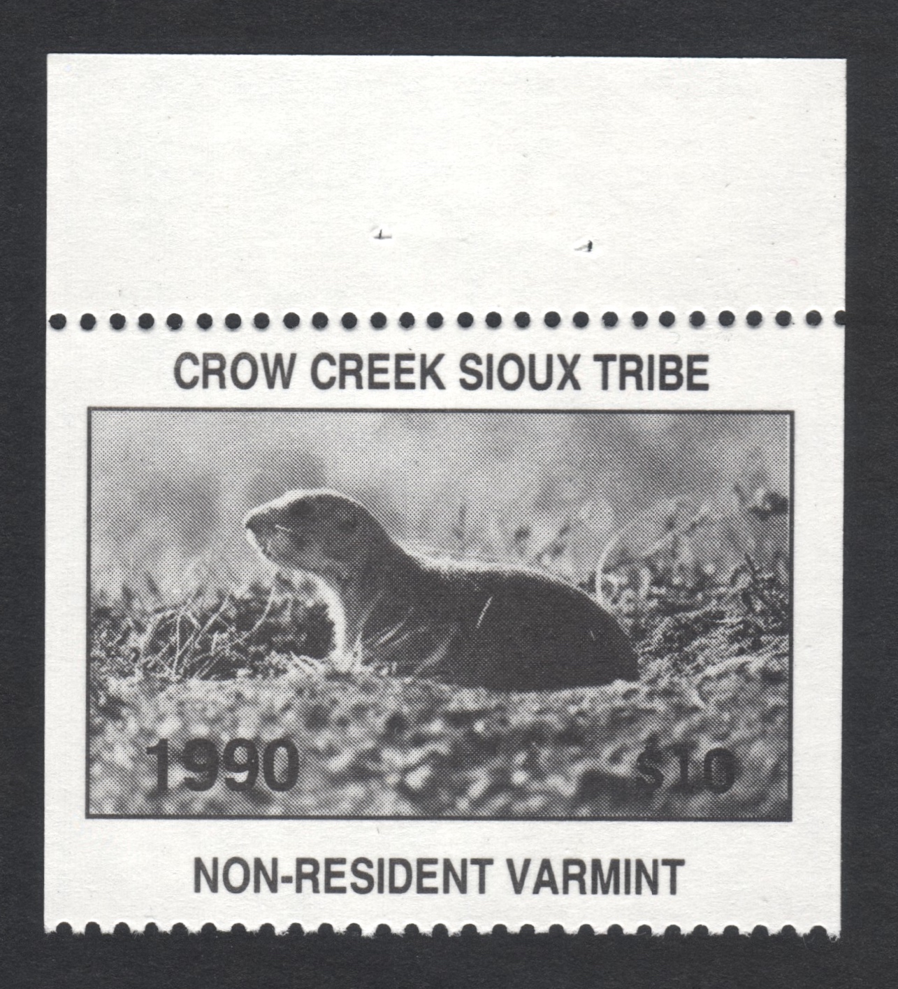 1990 Error Crow Creek NR Varmint Missing Serial Number
