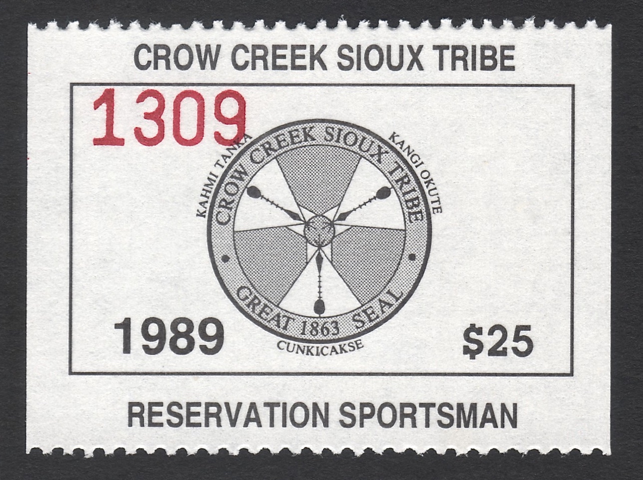 1989 Crow Creek Reservation Sportsman