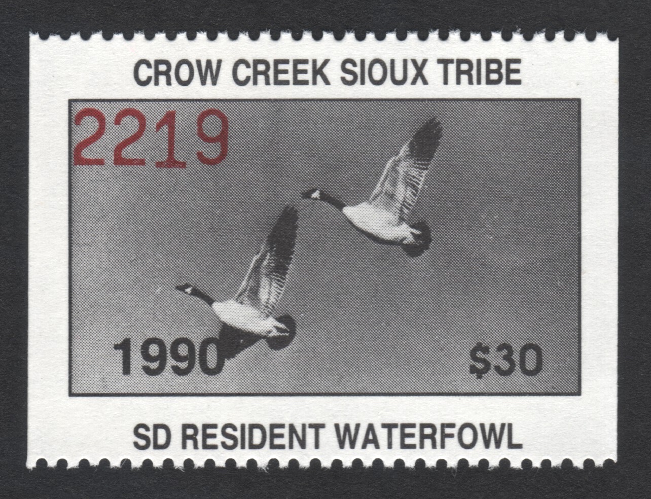1990 Crow Creek SD Resident Waterfowl