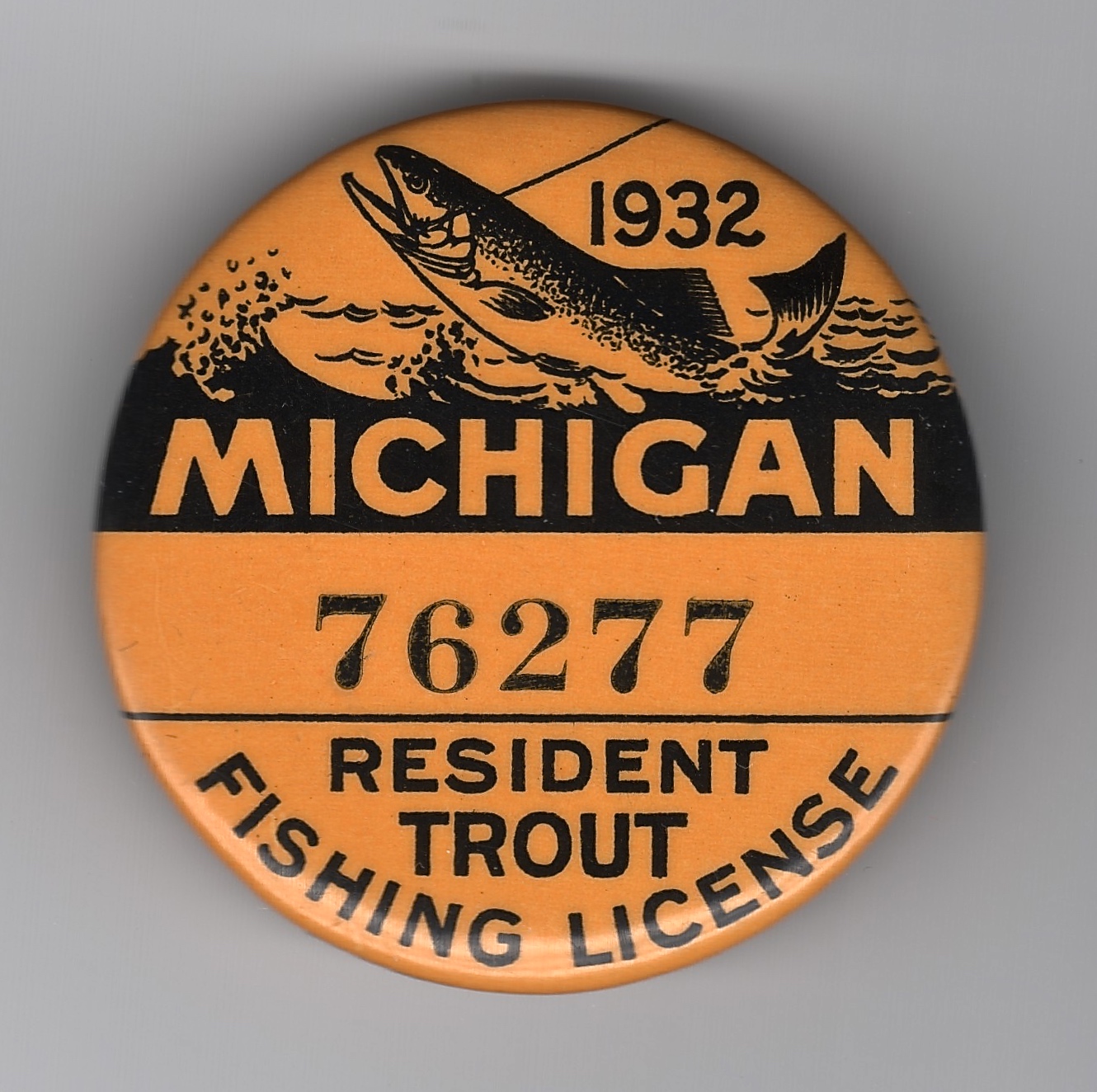 Michigan Fishing License Buttons Waterfowl Stamps and More