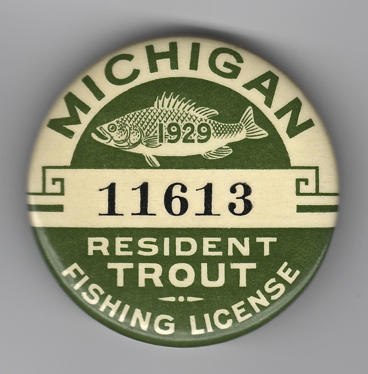 Michigan Fishing License Buttons Waterfowl Stamps And More