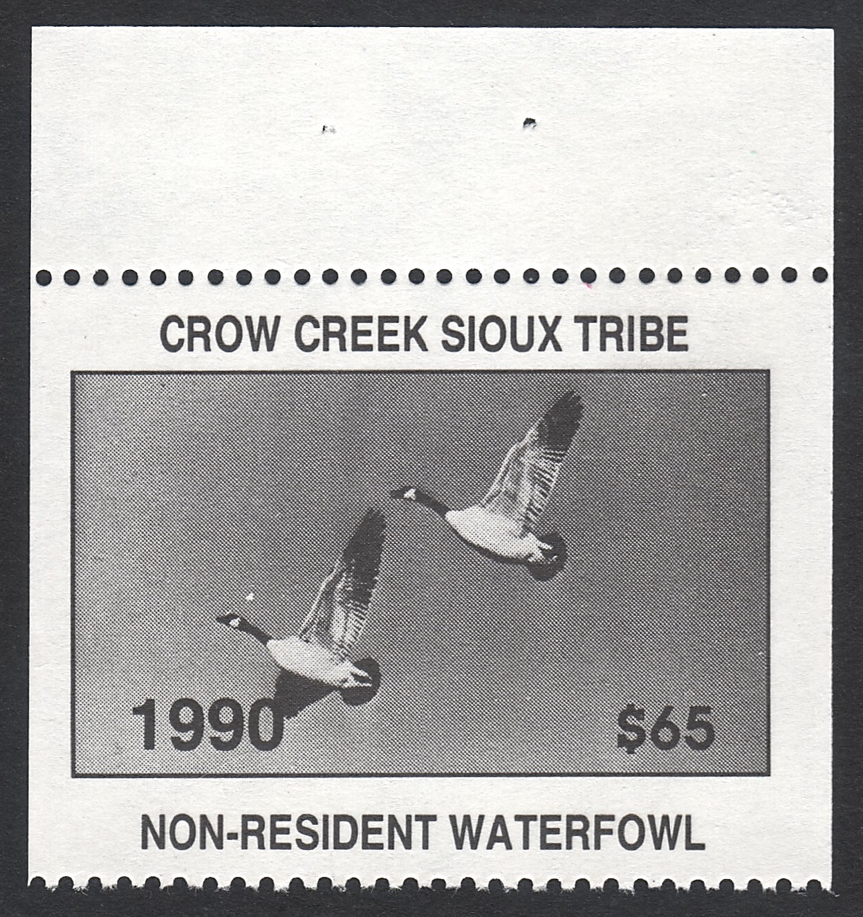 1990 Crow Creek NR Waterfowl Missing Serial Number