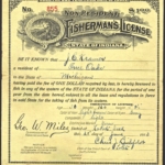 1913 Indiana Non Resident Fisherman's License