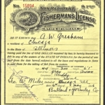 1916 Indiana Non Resident Fisherman's License