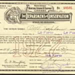 1927 Indiana Resident Hunting & Fishing License 
