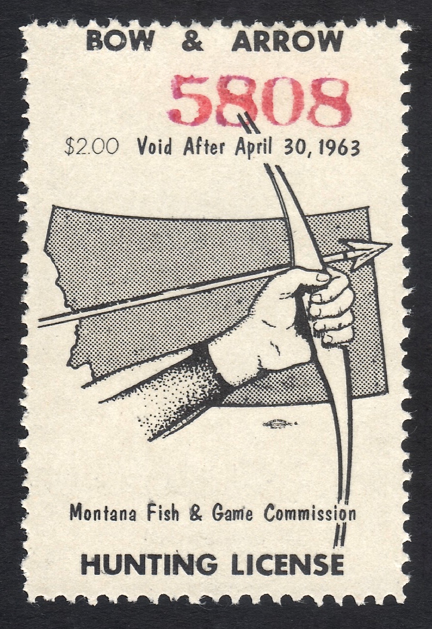 1962-63 Montana Bow and Arrow Type I