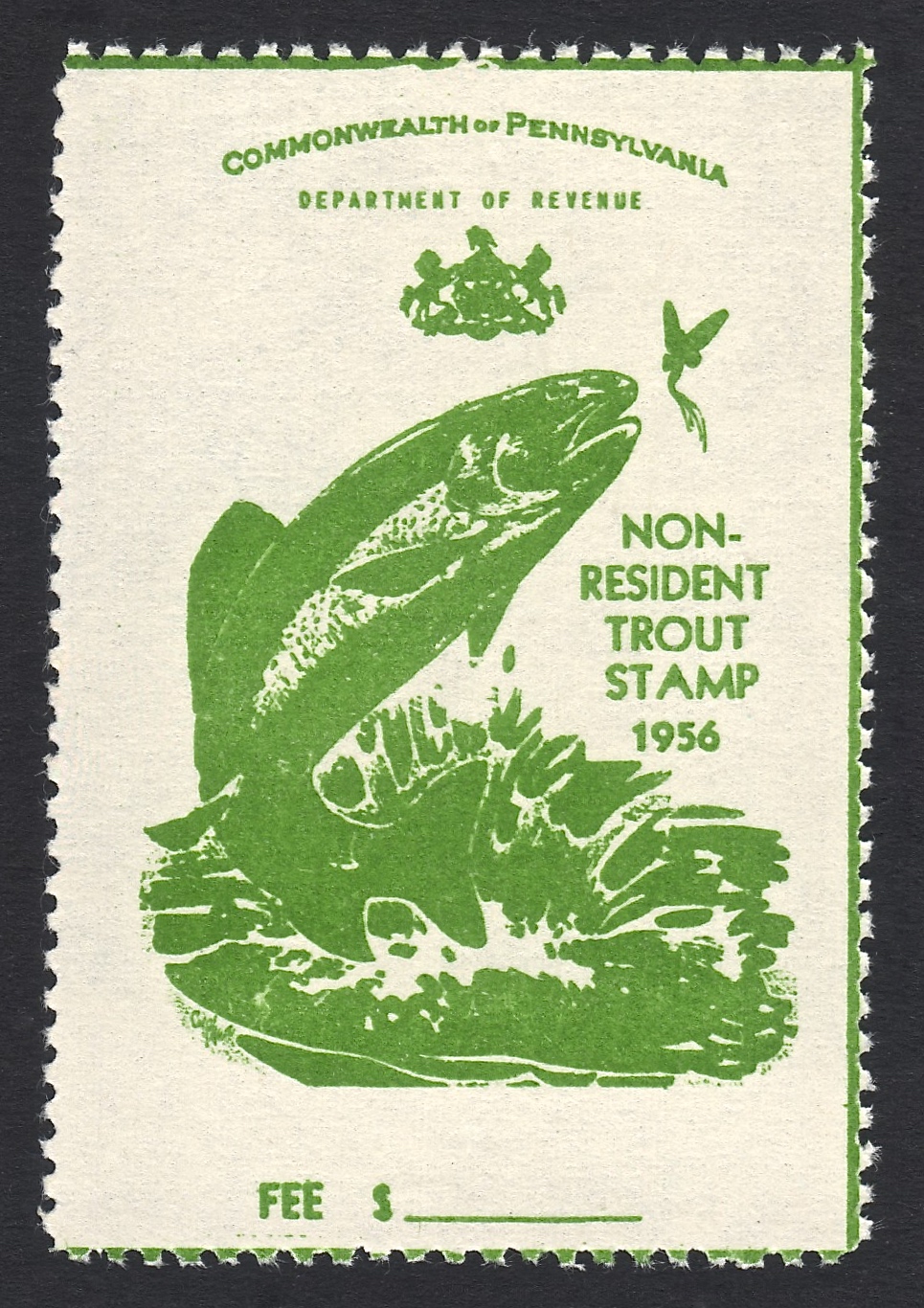 1956 Pennsylvania NR Trout without written fee