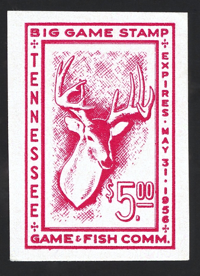 Trial Color Proof 1955-56 Tennessee Big Game
