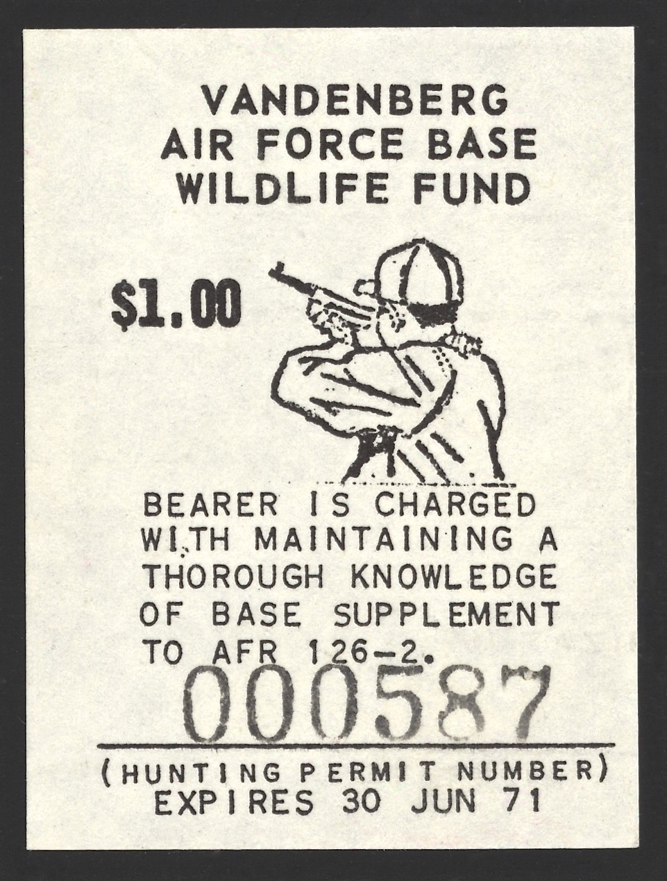 1970-71 VAFB Hunting Variety