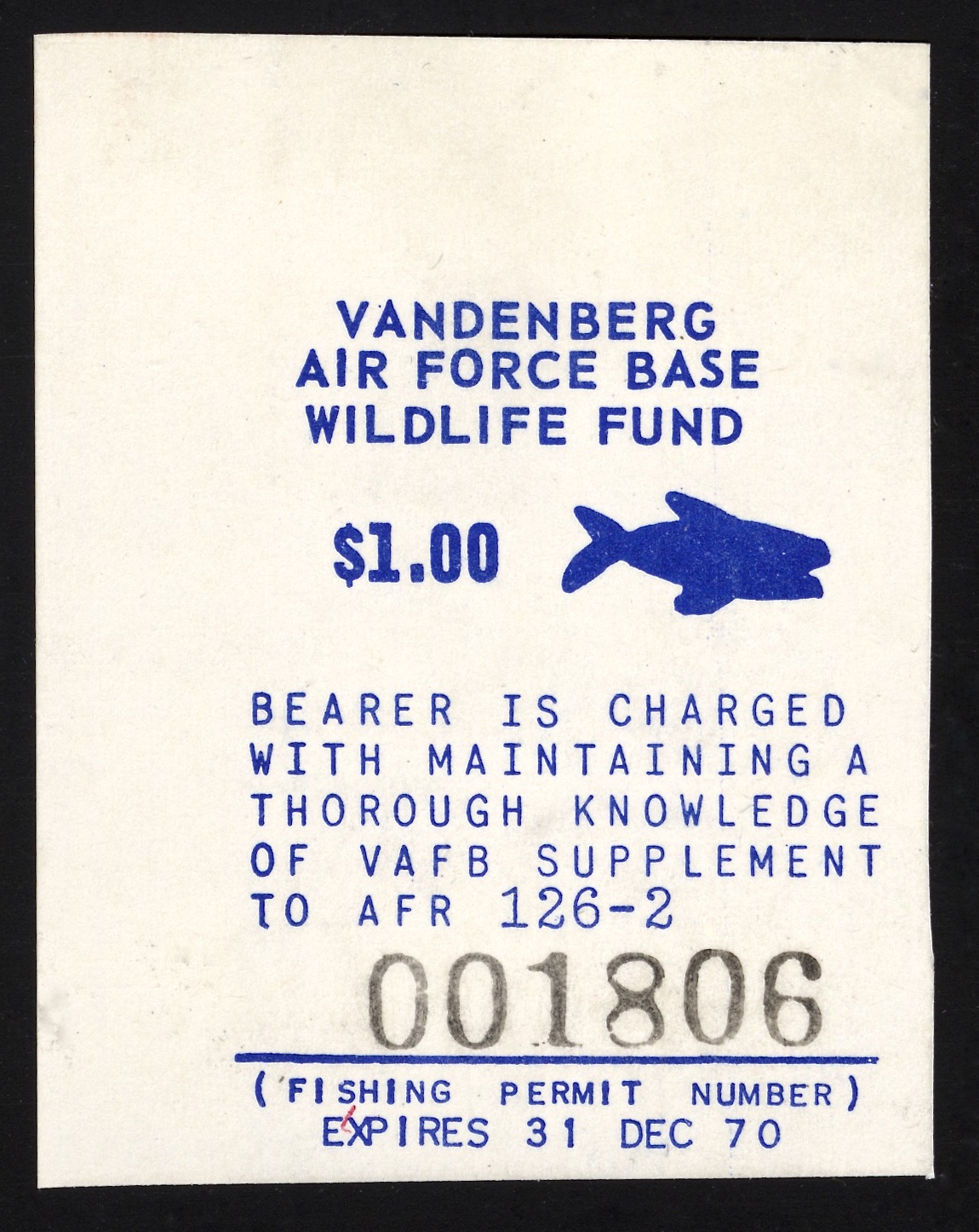 1970 VAFB Fishing Variety