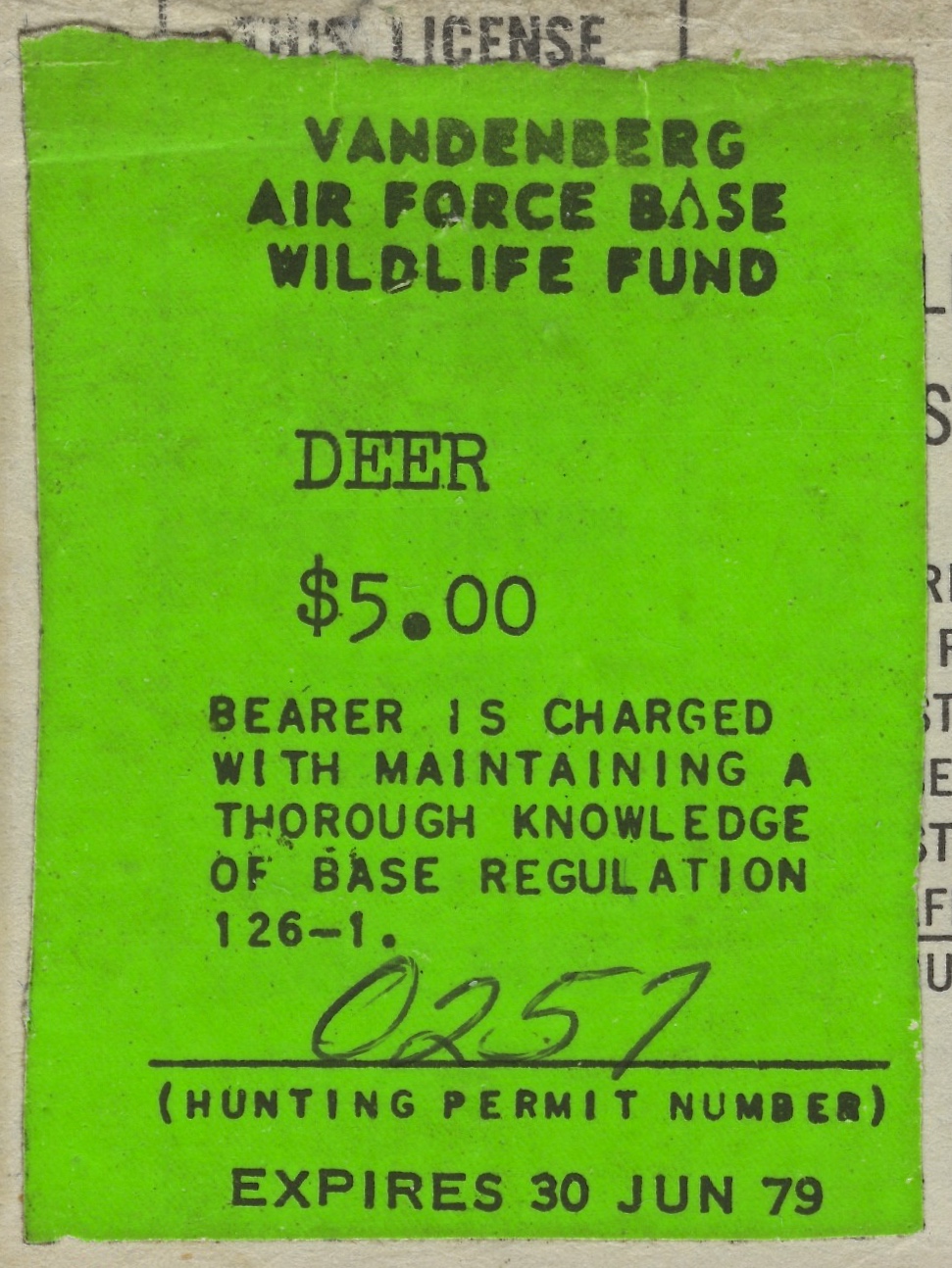 1978-79 VAFB Deer