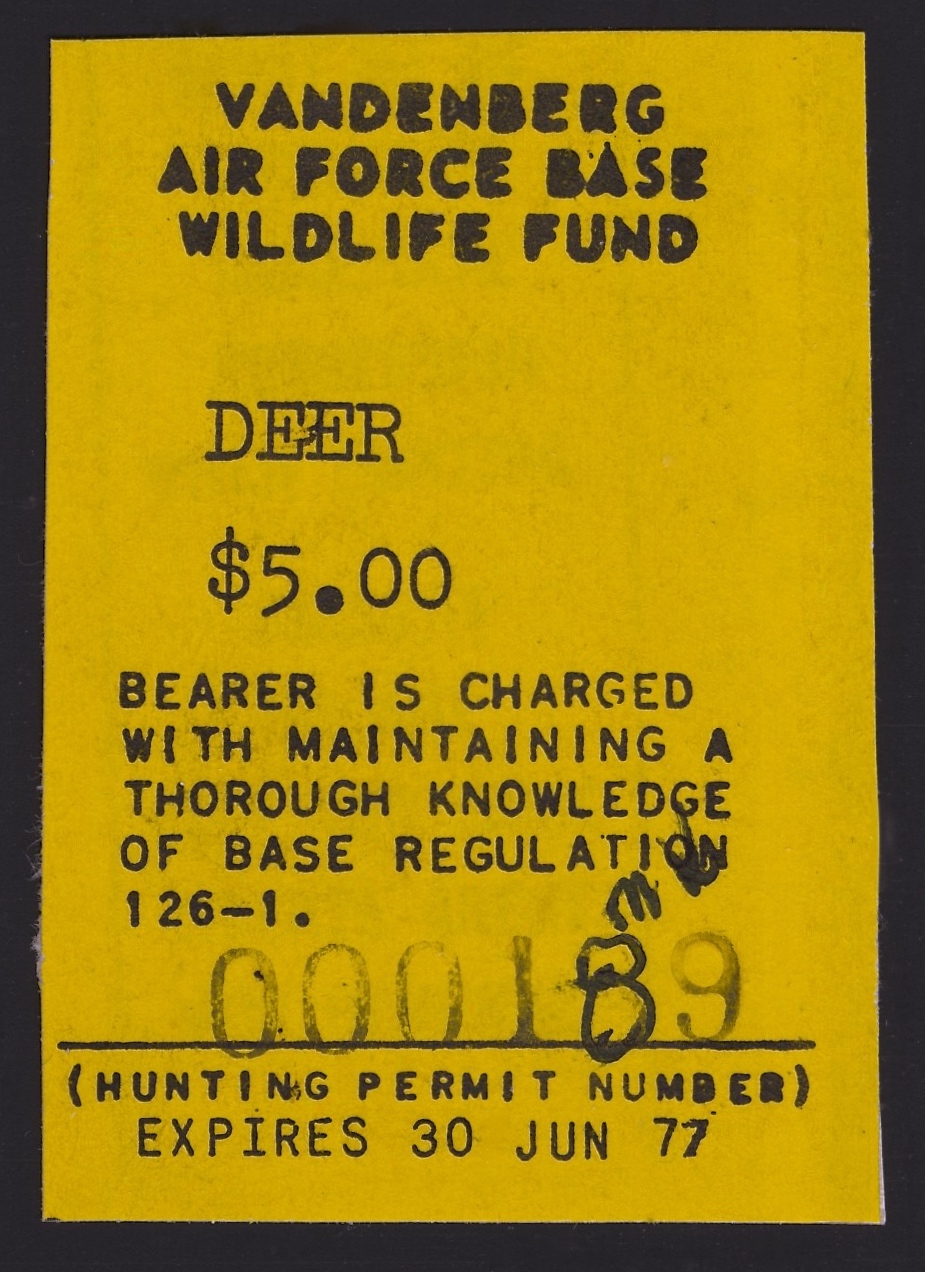 1976-77 VAFB Deer