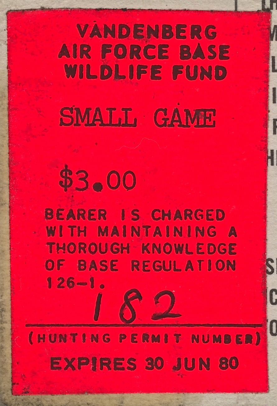 1979-80 VAFB Small Game