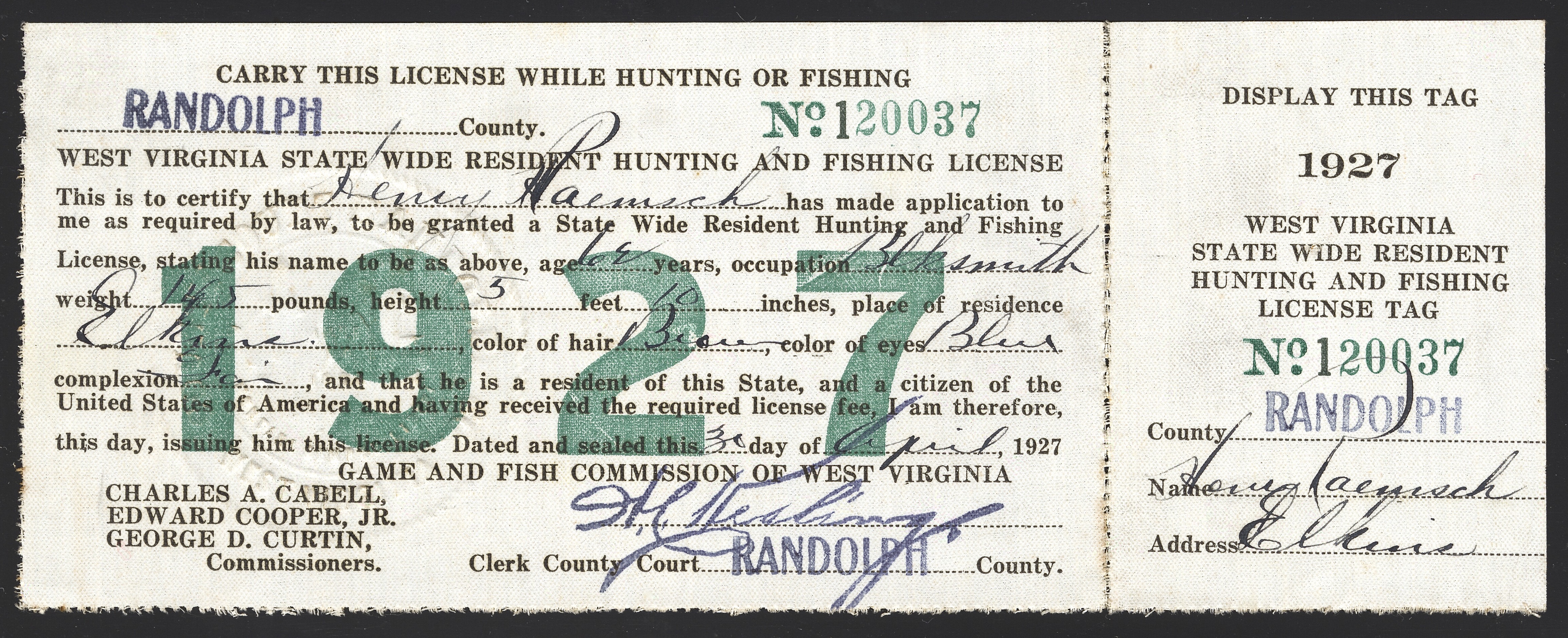 virginia fishing license