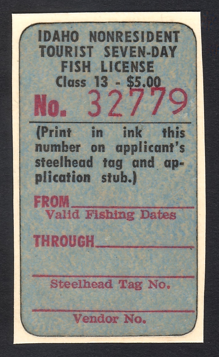 1964 NR Seven Day Idaho Fishing
