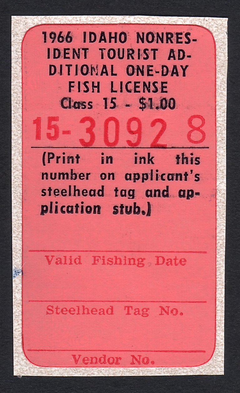 1966 NR Additional Day Idaho Fishing