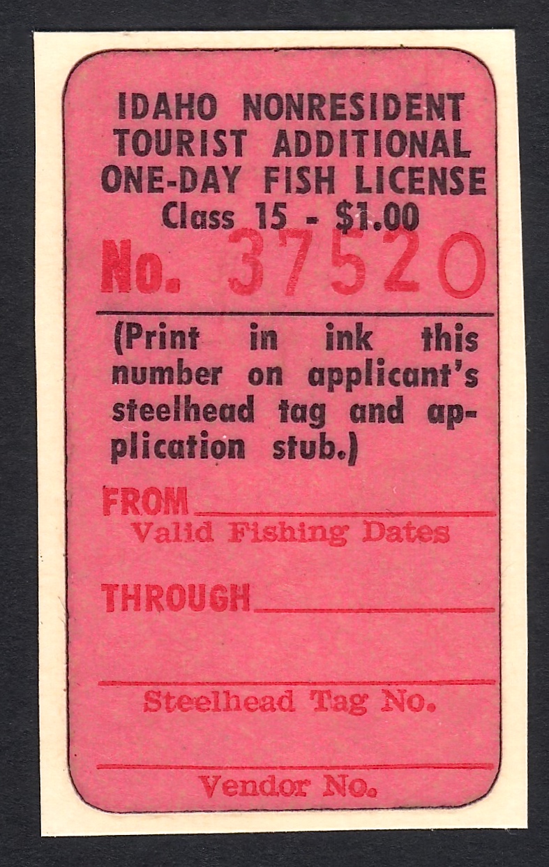1964 NR Additional Day Idaho Fishing