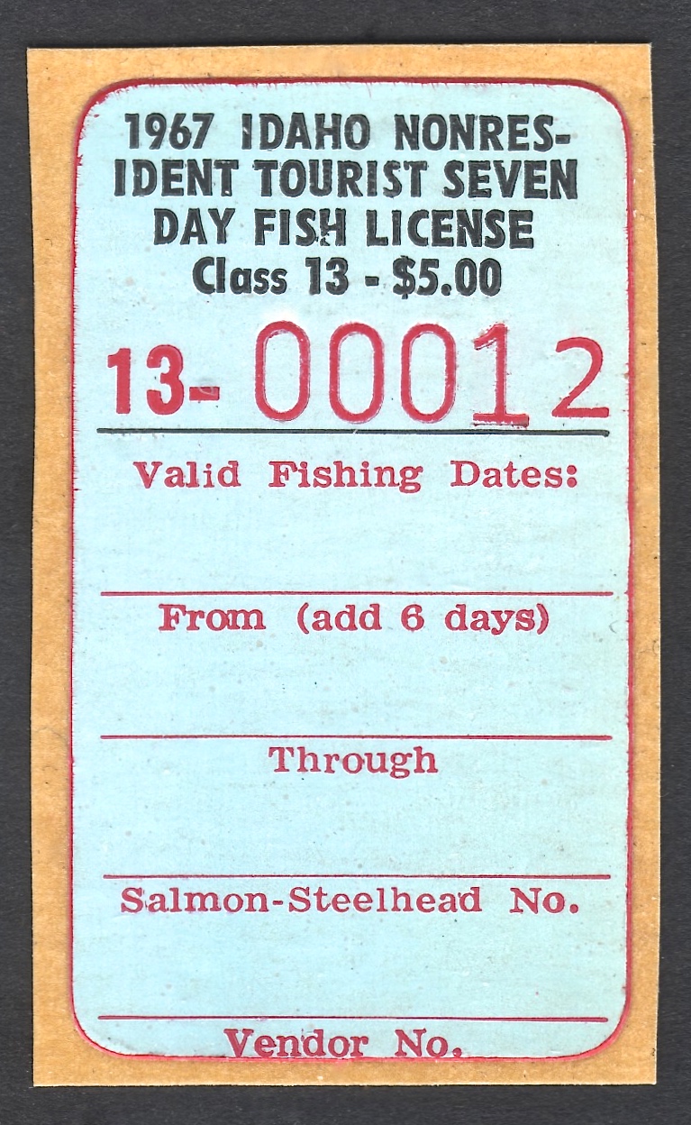 1967 NR Seven Day Idaho Fishing