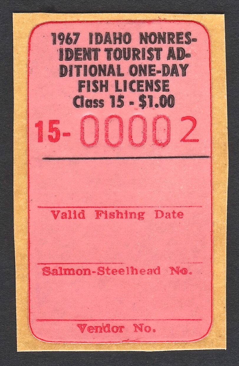 1967 NR Additional Day Idaho Fishing