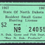 1967 North Dakota Resident Small Game