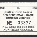 1980 North Dakota Resident Small Game