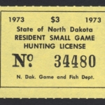 1973 North Dakota Resident Small Game