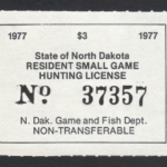 1977 North Dakota Resident Small Game