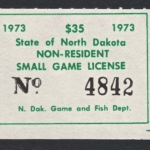 1973 North Dakota NR Small Game